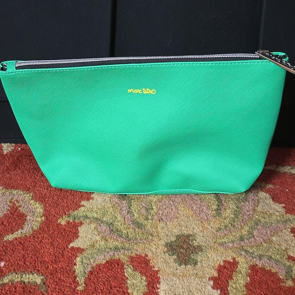 Marc Tetro Green Pouch Westie Dog and Yellow Daisy Flowers - Picture 2 of 5